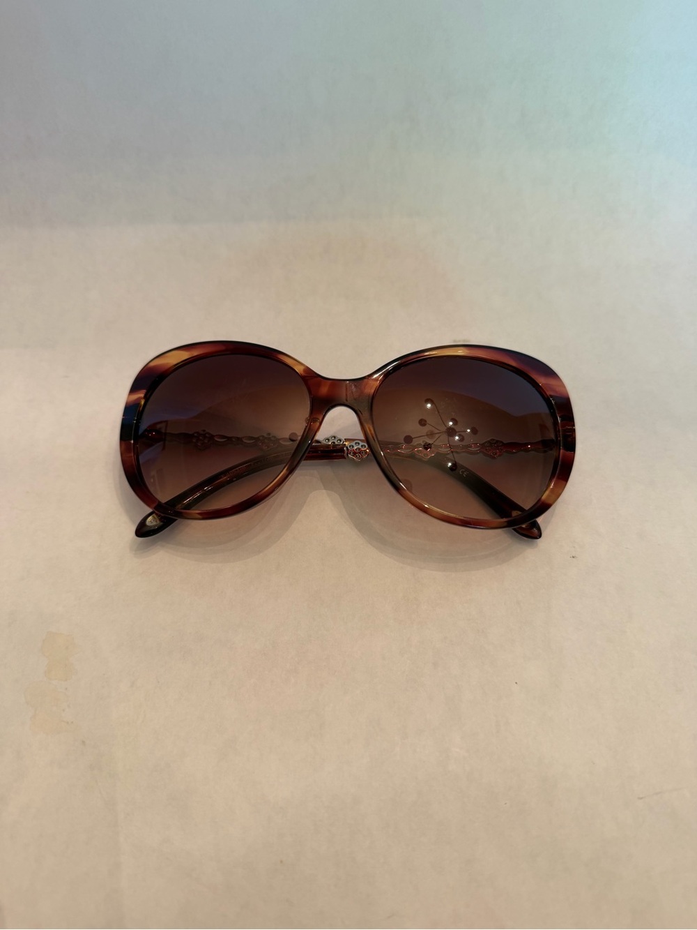 Tiffany & Co. Women’s Brown Tortoiseshell Oversized Sunglasses